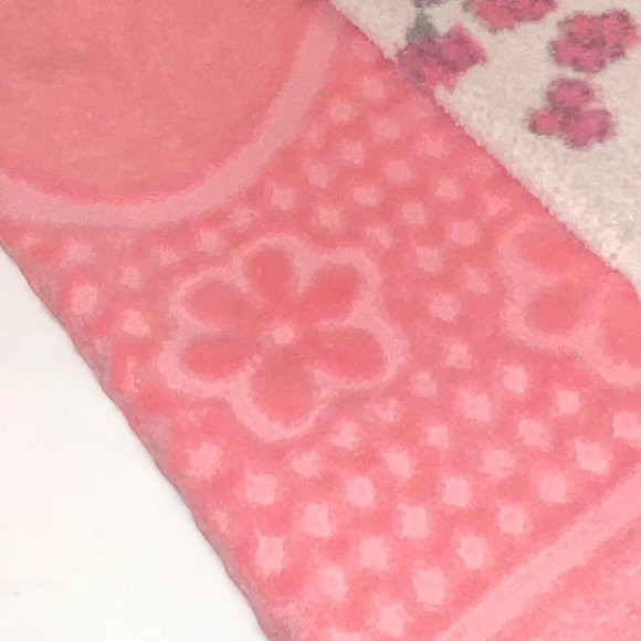 2 Vintage 1980s Floral Pink Towels Bath and Hand - Picture 9 of 9